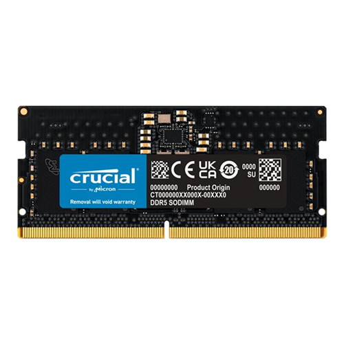 Crucial - DDR5 - module - 8 GB - SO DIMM 262-PIN / PC5-44800 Crucial - DDR5 - module - 8 GB - SO DIMM 262-PIN / PC5-44800