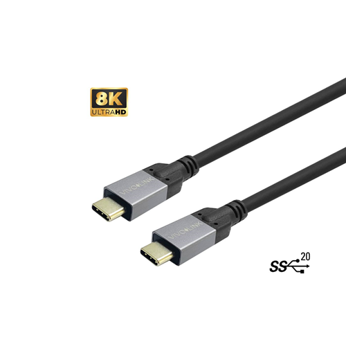 VivoLink - USB-kabel type C - 24 pin USB-C naar 24 pin USB-C - 50 cm VivoLink - USB-kabel type C - 24 pin USB-C naar 24 pin USB-C - 50 cm